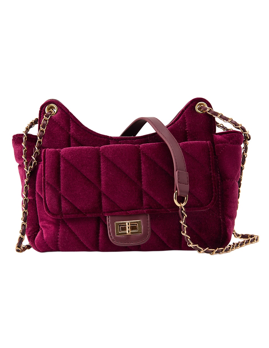 Bolsa crossbody de terciopelo para mujer