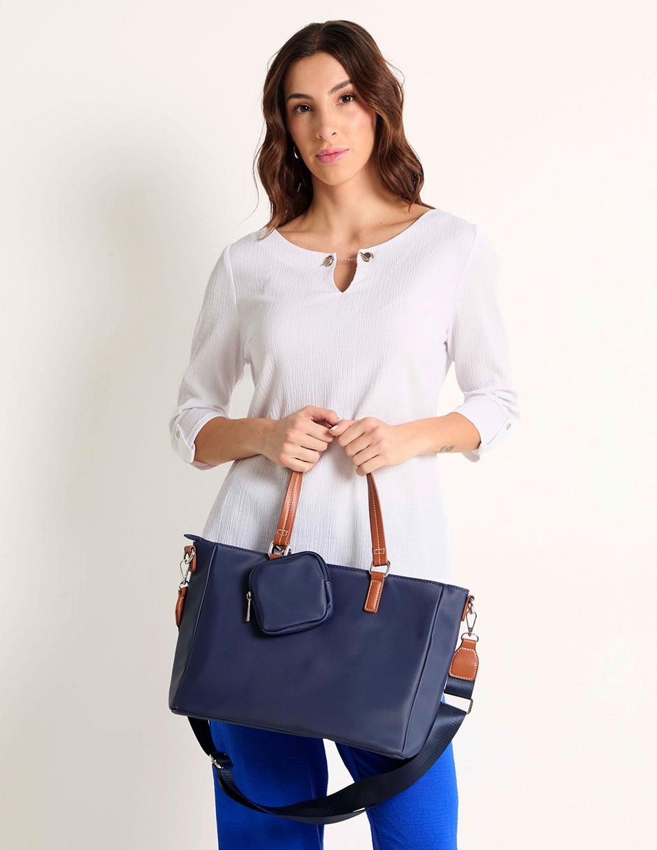 2510330408G, AZUL MARINO TOTE WEEKEND